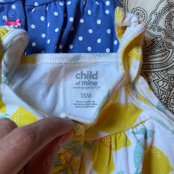 3/$12 Carters Rompers, 2 - Picture 3 of 6